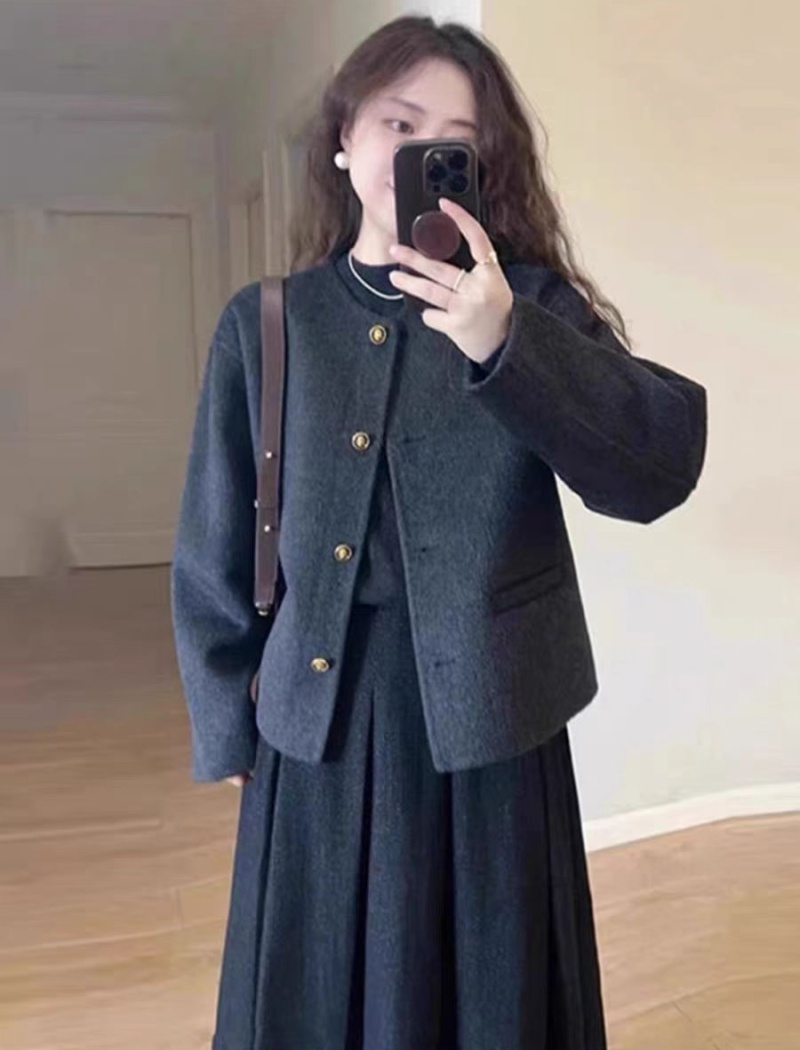 Casual temperament tops chanelstyle Korean style coat