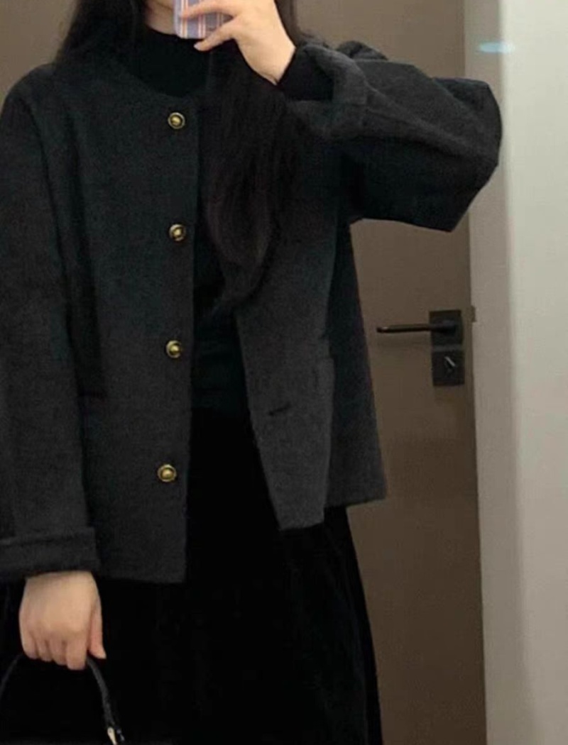 Casual temperament tops chanelstyle Korean style coat