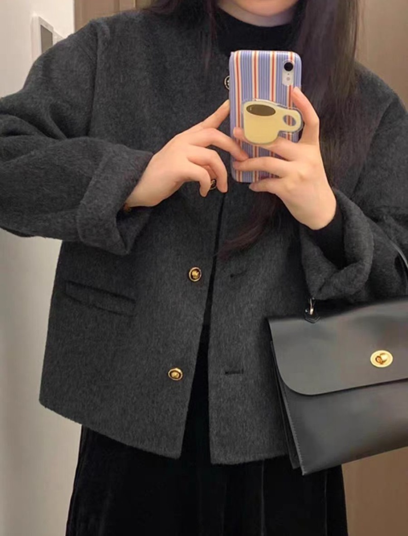 Casual temperament tops chanelstyle Korean style coat