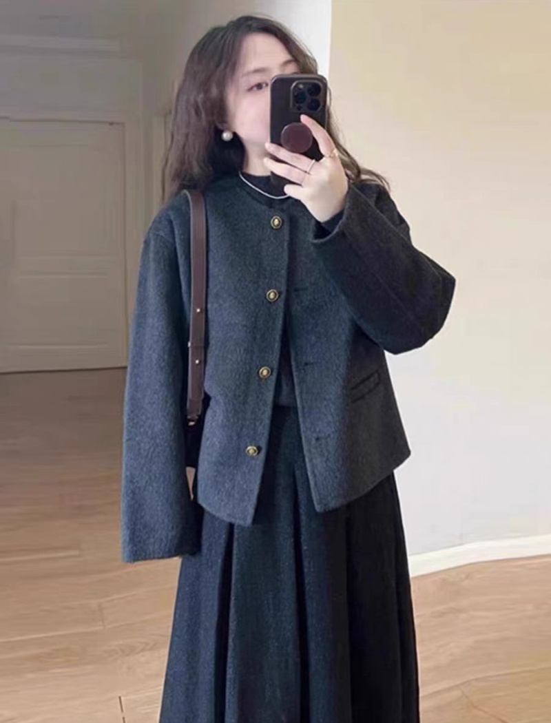 Casual temperament tops chanelstyle Korean style coat