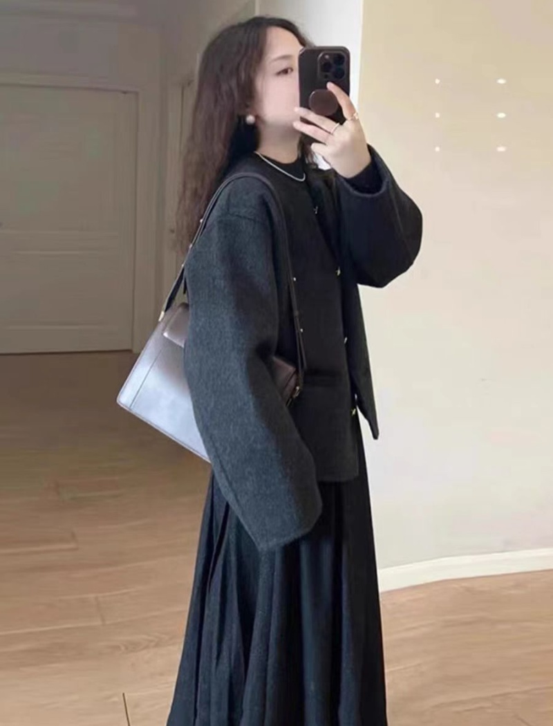 Casual temperament tops chanelstyle Korean style coat