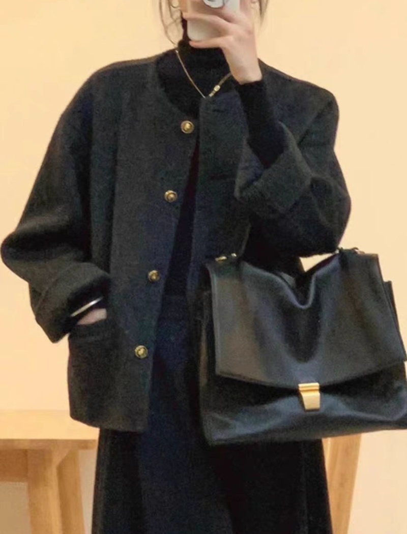 Casual temperament tops chanelstyle Korean style coat