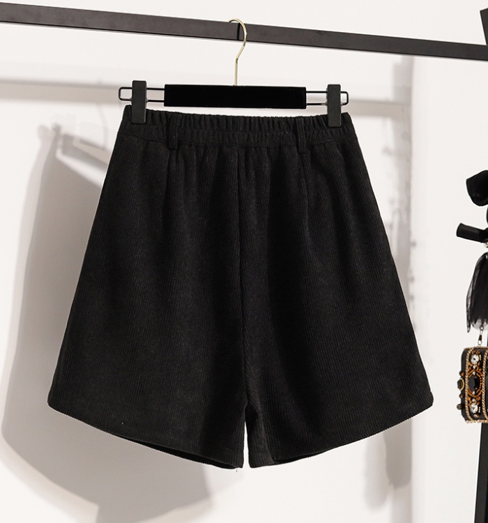 Slim all-match shorts high waist wide leg pants