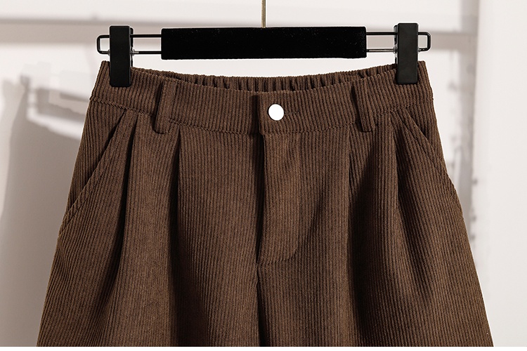 Slim all-match shorts high waist wide leg pants
