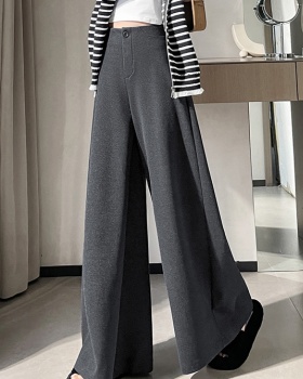 High waist pants straight wide leg pants for women