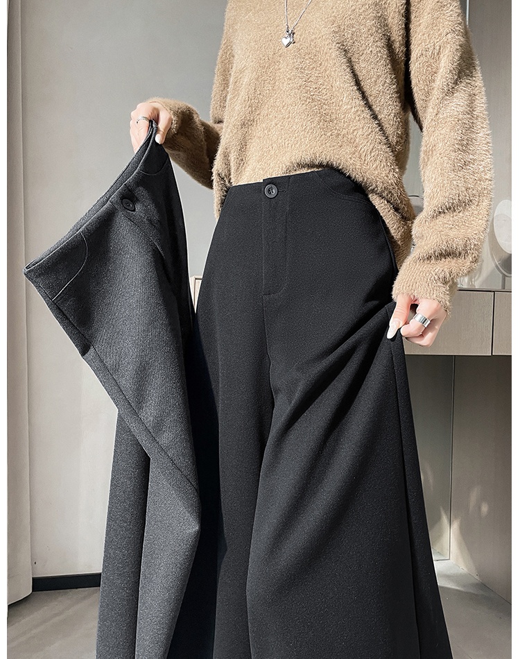 High waist pants straight wide leg pants for women