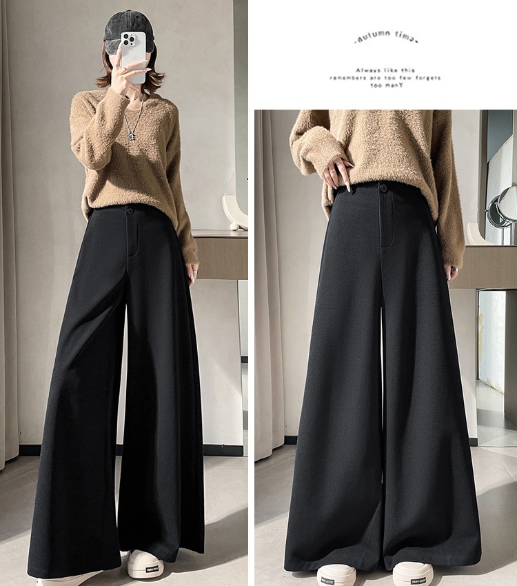 High waist pants straight wide leg pants for women