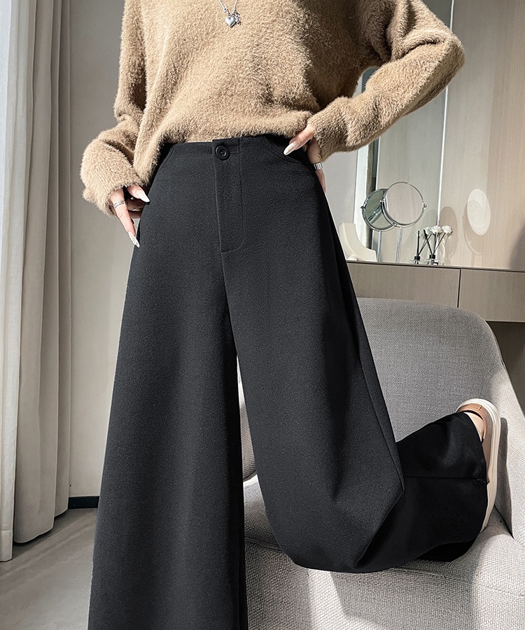 High waist pants straight wide leg pants for women