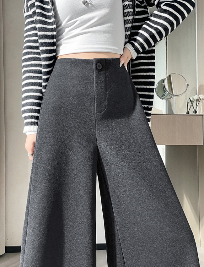 High waist pants straight wide leg pants for women