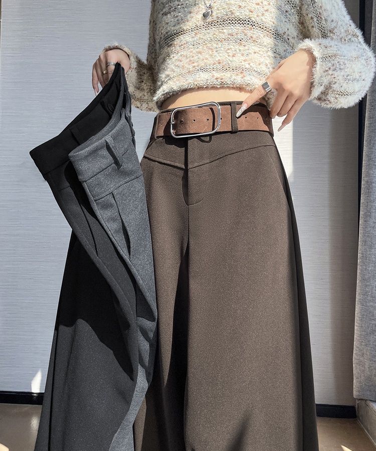 Mopping pants slim wide leg pants for women