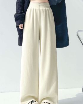 High waist drape pants loose wide leg pants for women