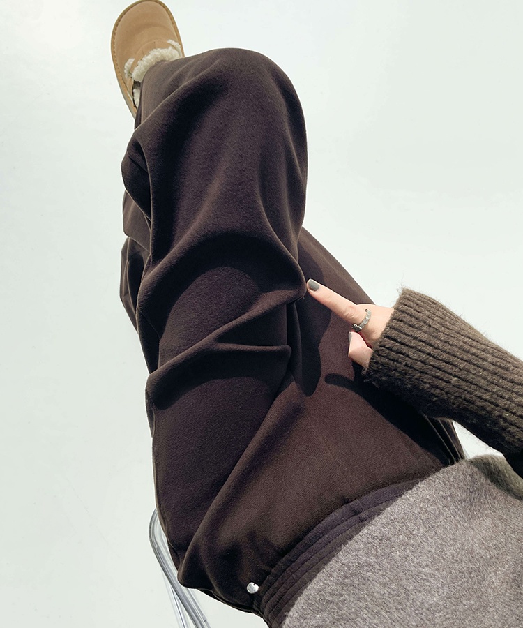 High waist drape pants loose wide leg pants for women