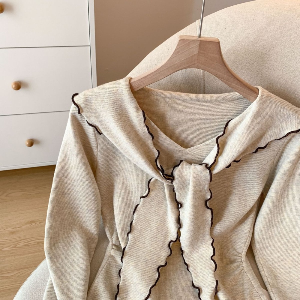 Long sleeve mixed colors sweater autumn and winter shawl