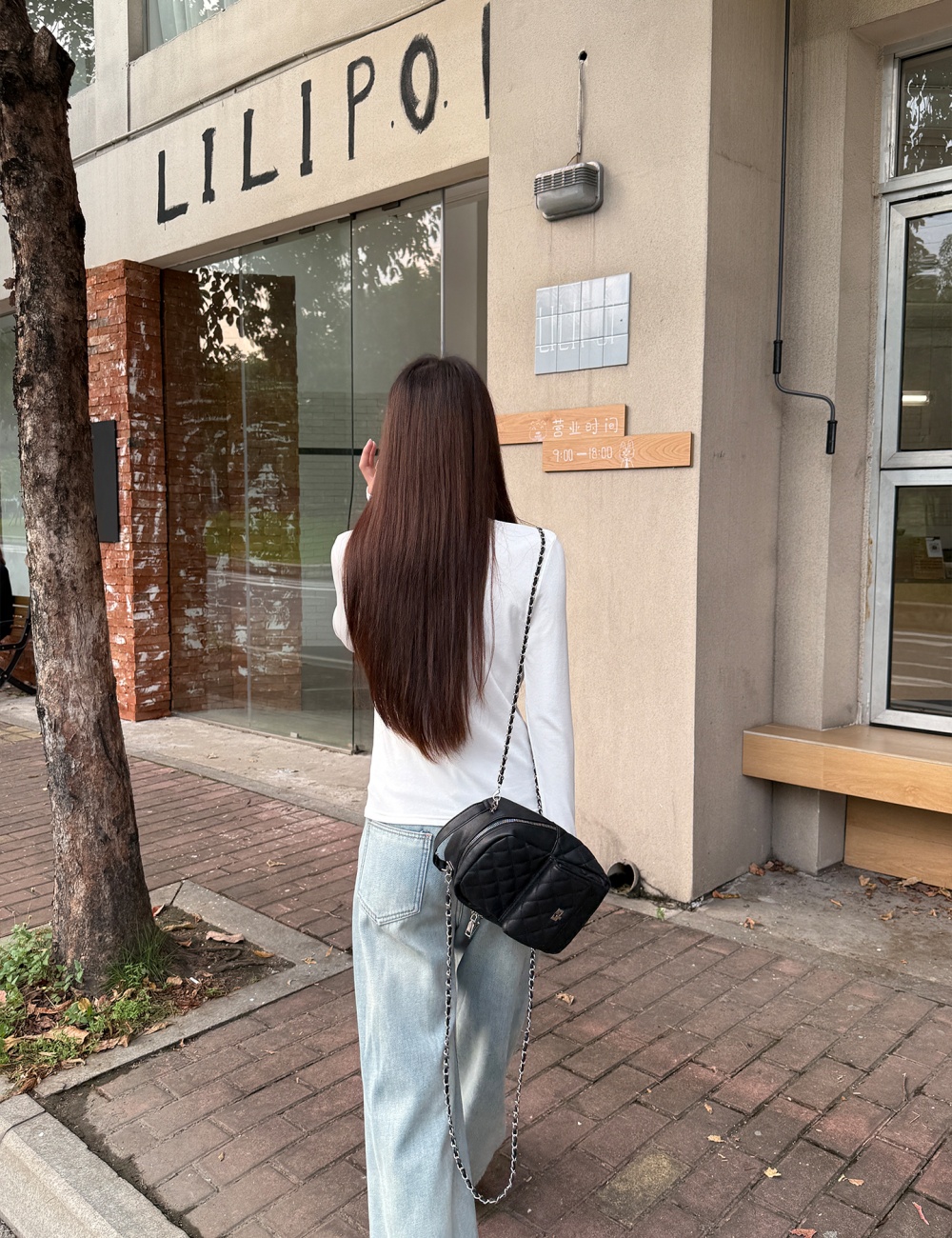 Long sleeve pure bottoming shirt high collar T-shirt