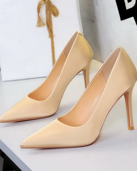 Satin high-heeled shoes banquet shoes for women