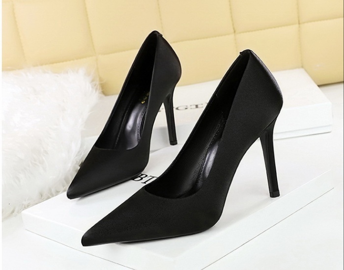 Satin high-heeled shoes banquet shoes for women