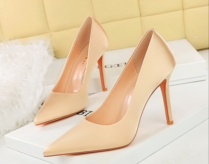 Satin high-heeled shoes banquet shoes for women