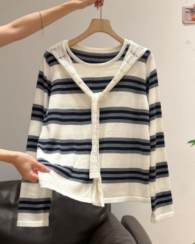 Loose lazy sweater long sleeve bottoming shirt for women