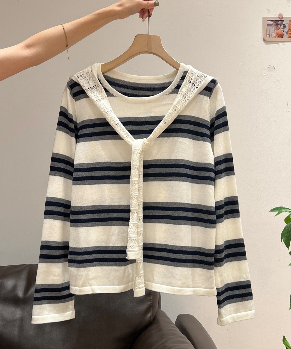 Loose lazy sweater long sleeve bottoming shirt for women