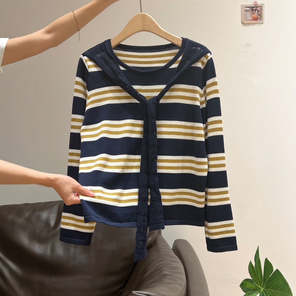 Loose lazy sweater long sleeve bottoming shirt for women