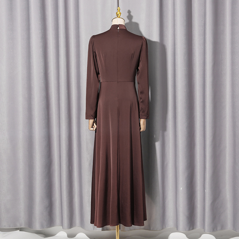 Court style long dress rhinestone dress for women
