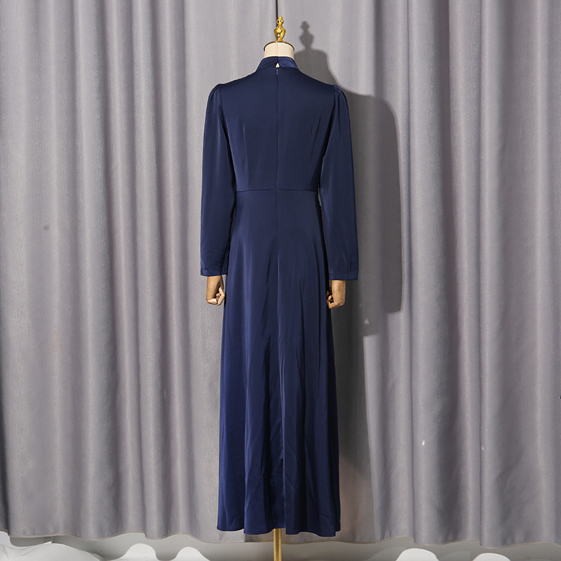 Court style long dress rhinestone dress for women