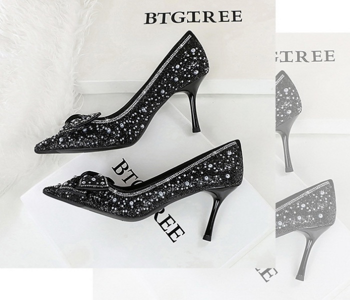 Beads fine-root lazy shoes low shoes for women
