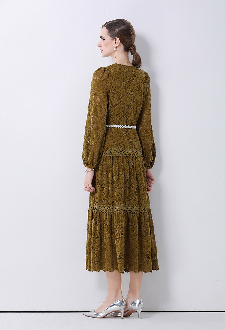 France style big skirt long dress retro dress for women