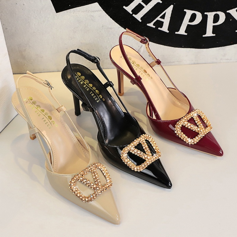 Fine-root high-heeled shoes gold shoes for women