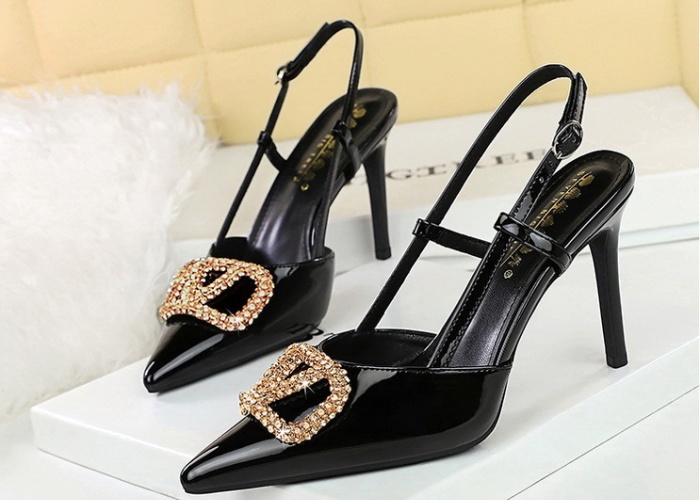 Fine-root high-heeled shoes gold shoes for women