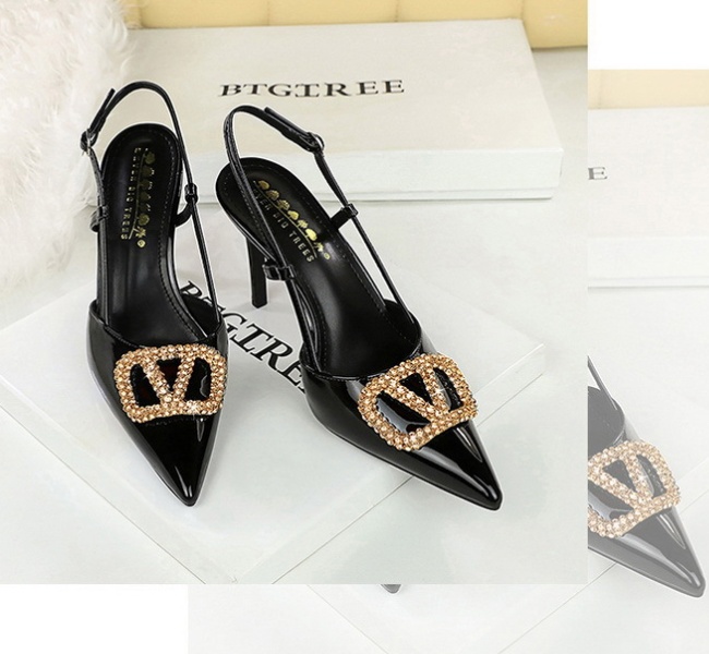 Fine-root high-heeled shoes gold shoes for women