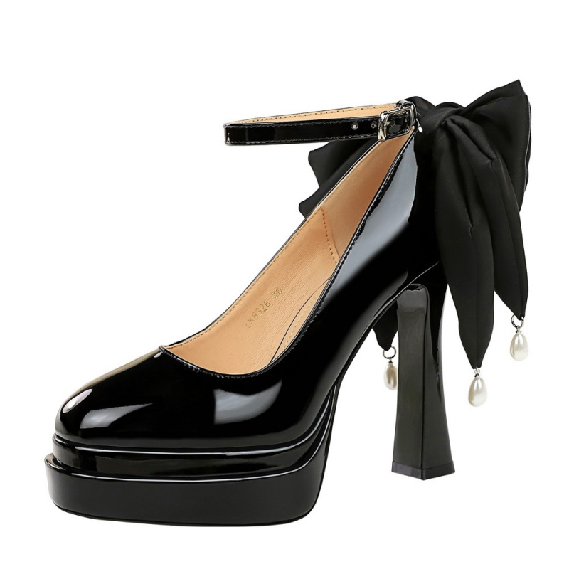 Double high-heeled shoes cingulate platform for women