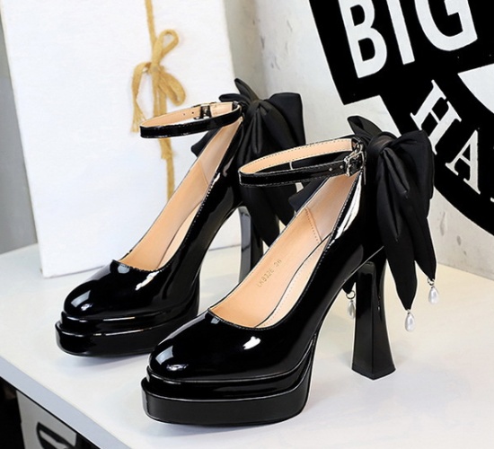 Double high-heeled shoes cingulate platform for women