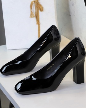 Commuting high-heeled shoes square head shoes for women