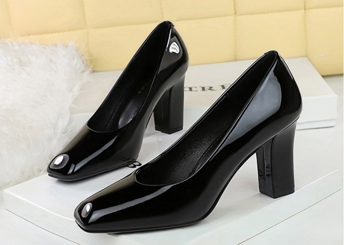 Commuting high-heeled shoes square head shoes for women