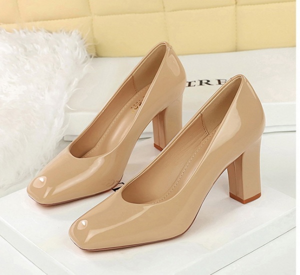 Commuting high-heeled shoes square head shoes for women