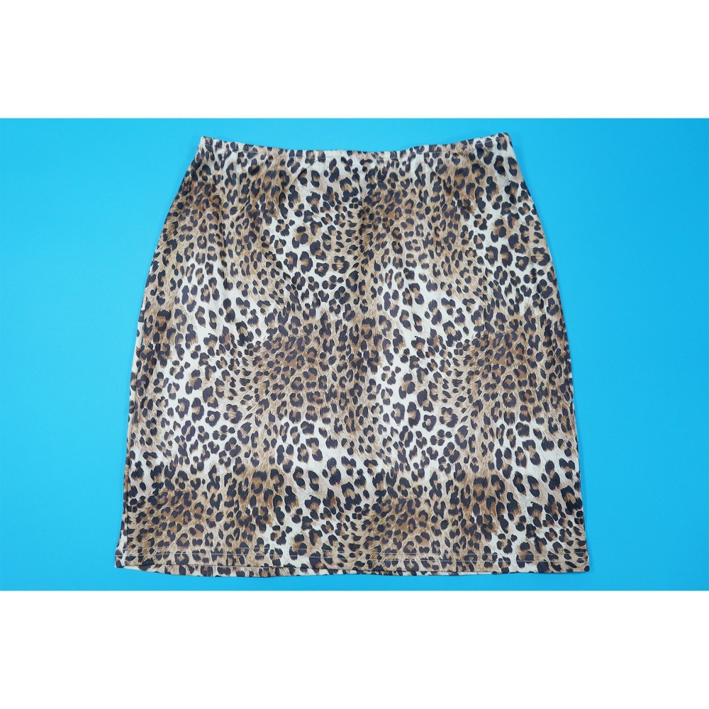 Sling leopard fashion lace sexy dress 2pcs set