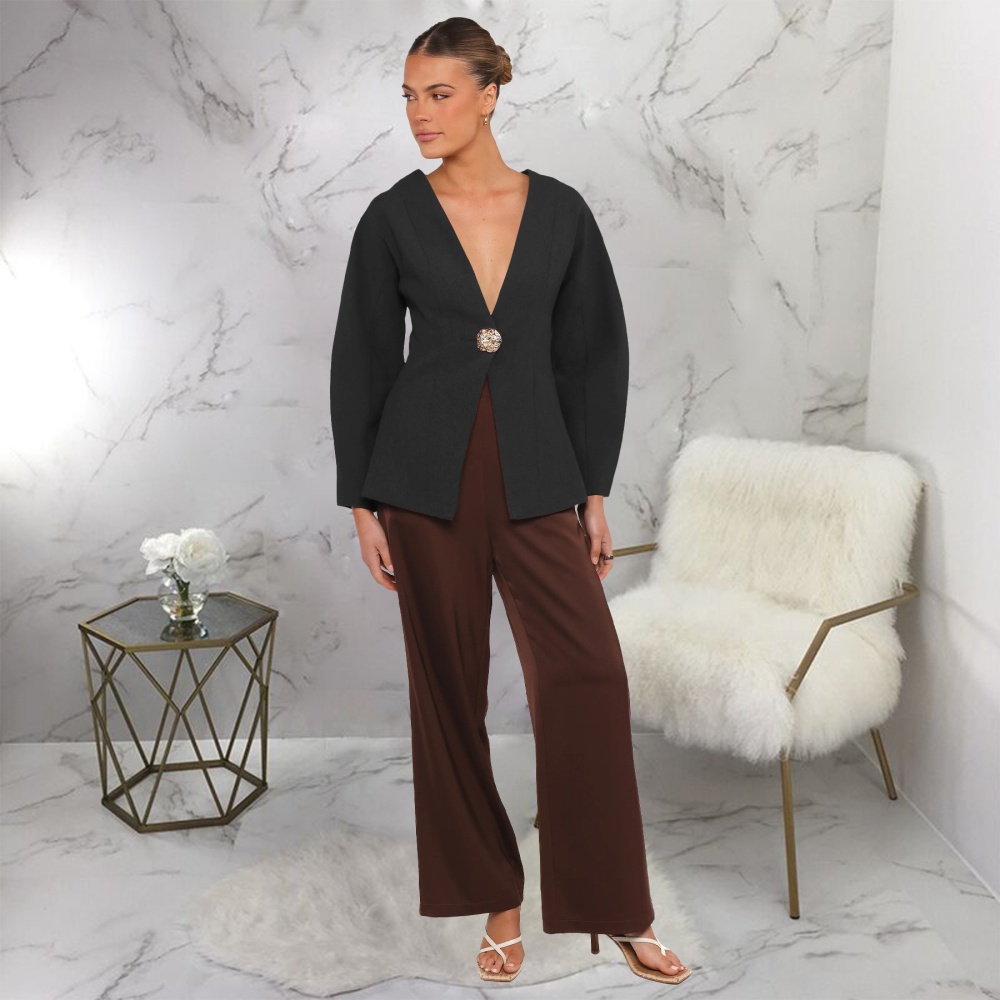 Fashion temperament business suit slim autumn coat for women