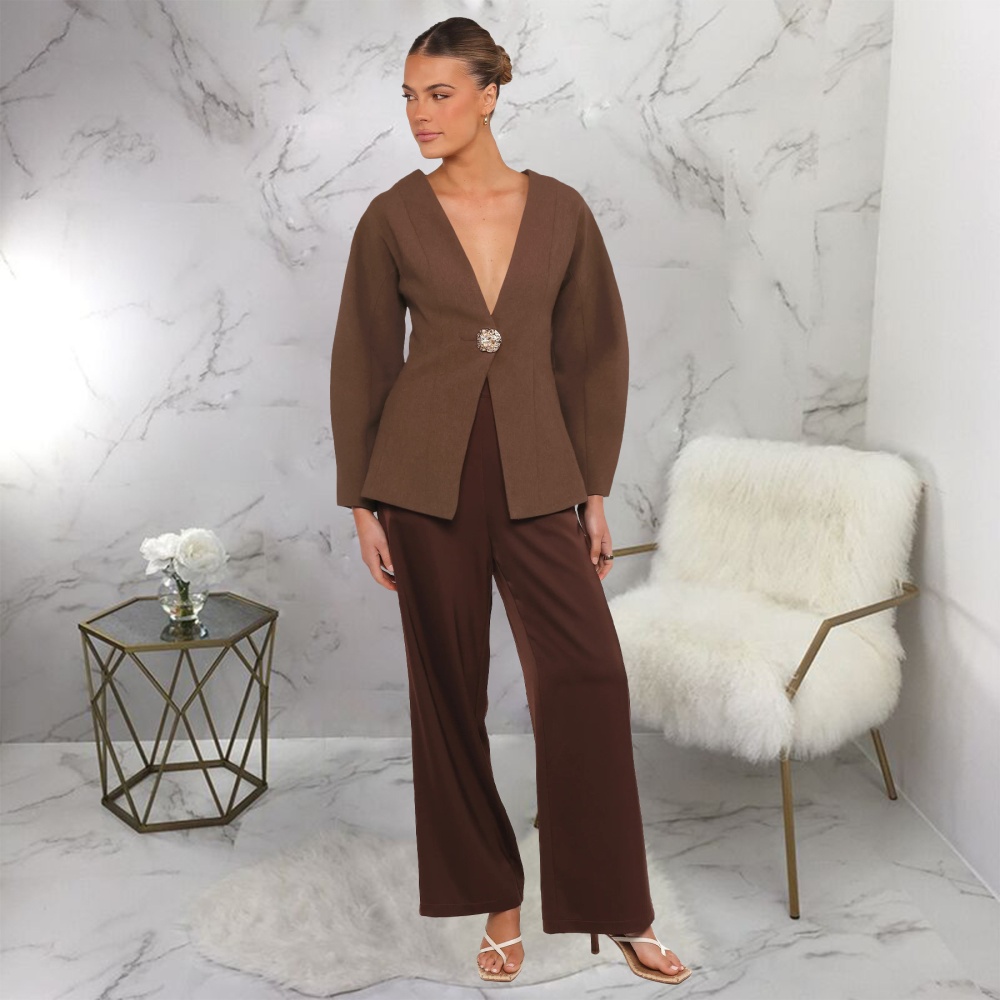 Fashion temperament business suit slim autumn coat for women