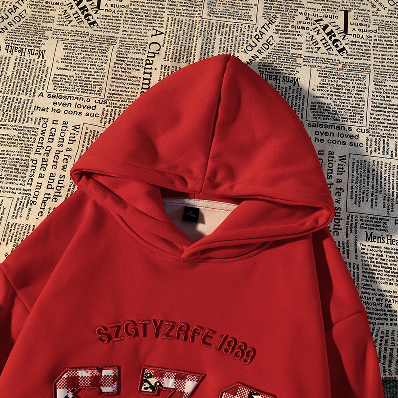 Autumn and winter hooded hoodie thermal tops for women
