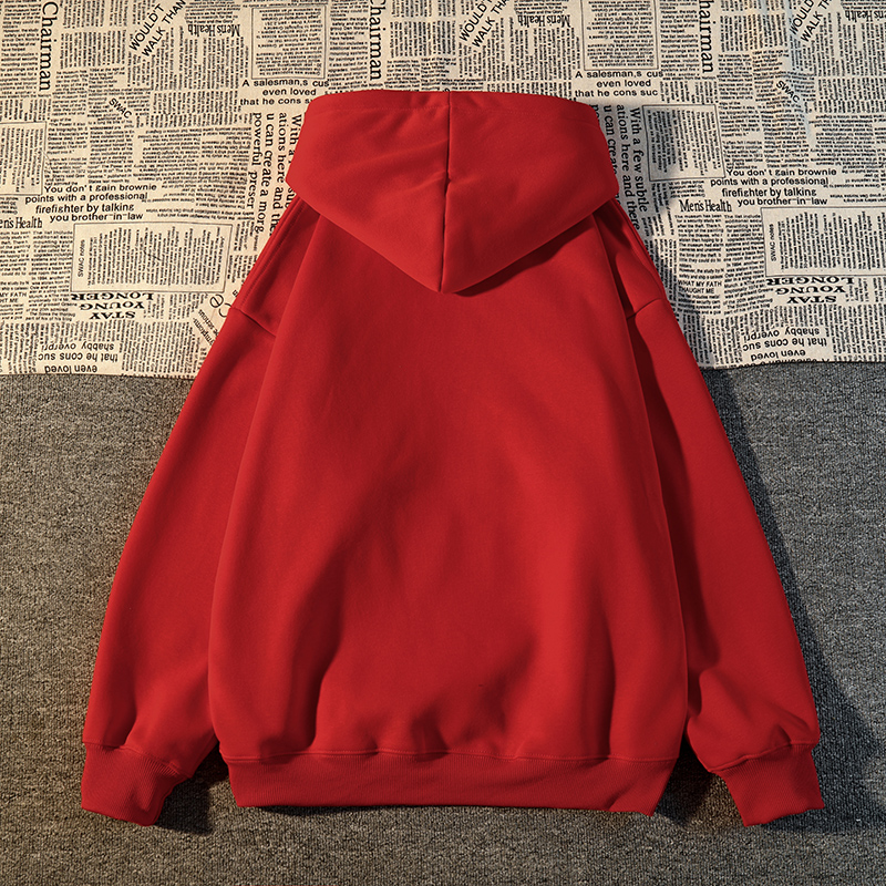 Autumn and winter hooded hoodie thermal tops for women