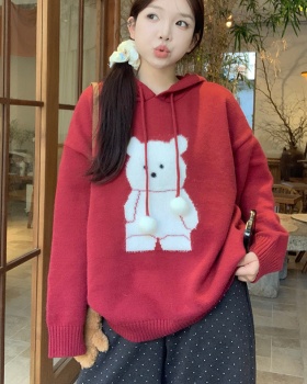 Long sleeve sweater cartoon tops for women