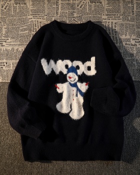 Autumn and winter sweater cartoon tops for women