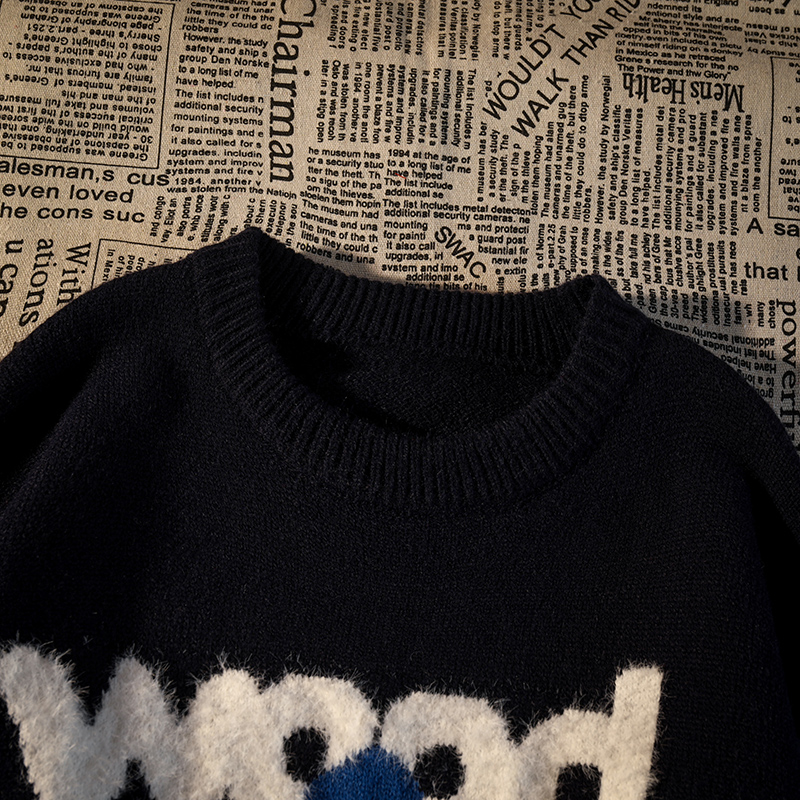 Autumn and winter sweater cartoon tops for women