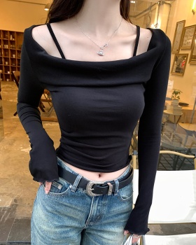Sling short sweater slim autumn and winter tops