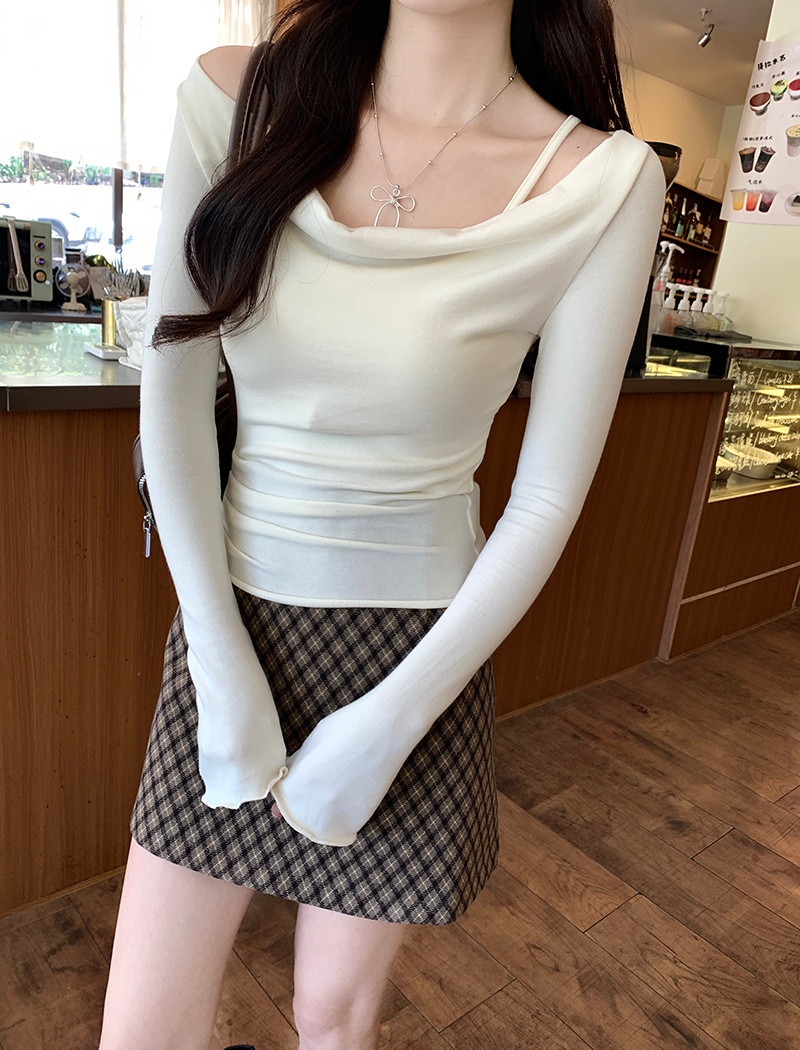 Sling short sweater slim autumn and winter tops