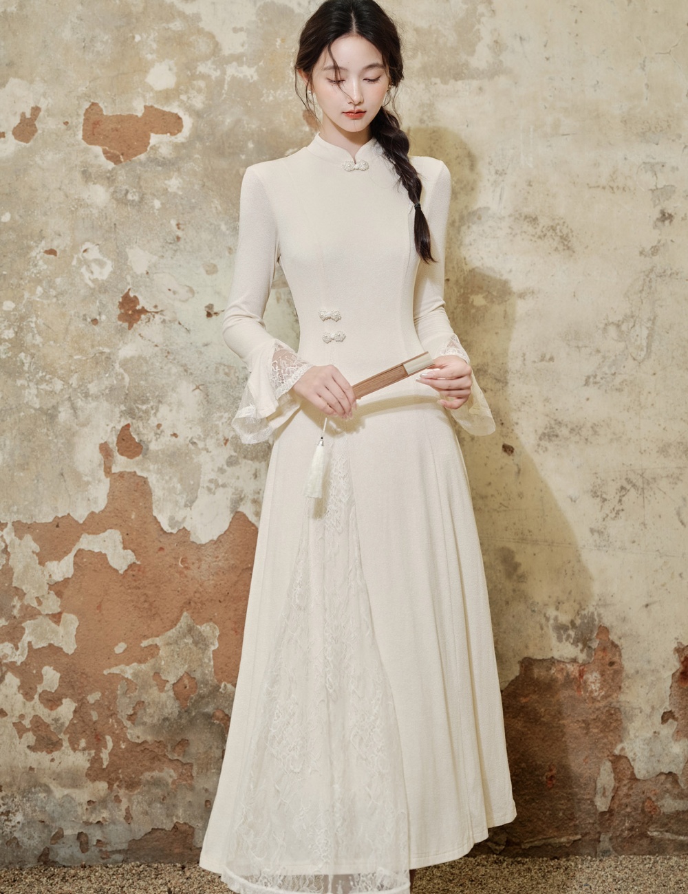 Chinese style cheongsam light dress