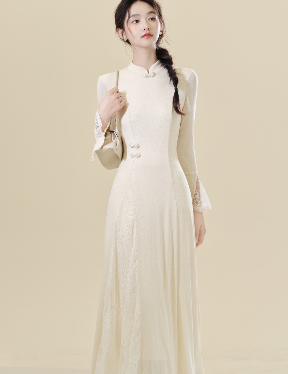 Chinese style cheongsam light dress