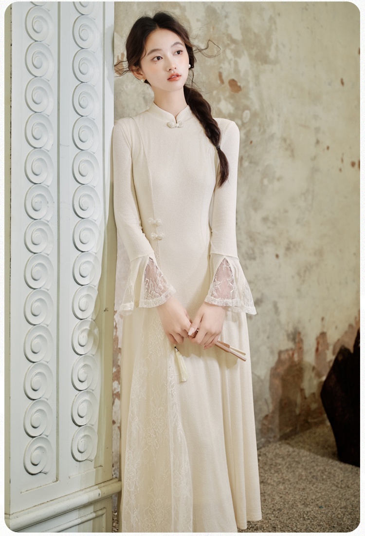 Chinese style cheongsam light dress