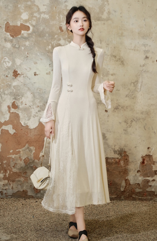 Chinese style cheongsam light dress